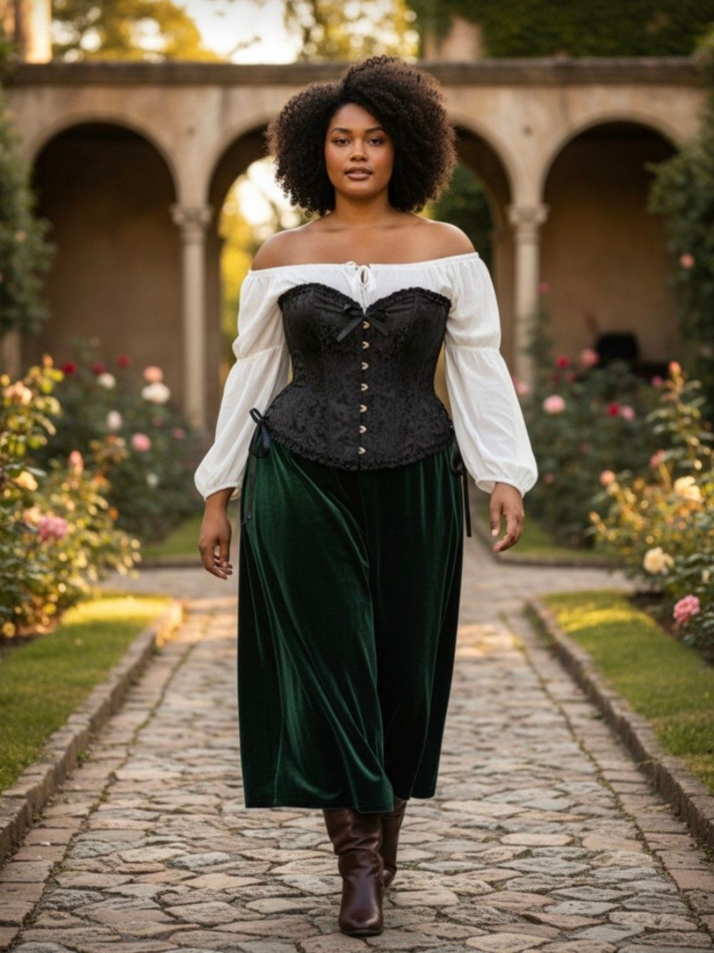 Corset Renaissance Festival Wimsigth Black Bodice